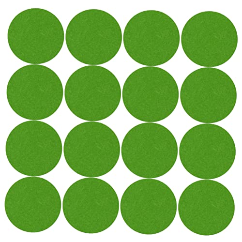 iplusmile 20 Stück Runde Schutzmatten Felt Pads filzmatte rutschhemmer blumentöpfe übertöpfe blummentopf Unterlage Tropfen fangen Blumentopf Tischmatte Stuhl Fußmatten Möbelpolster Green von iplusmile