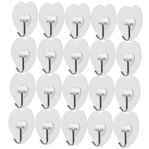 iplusmile 20 Stück Selbstklebende Herzform Wandhaken aus Edelstahl Starke Haftung ohne Bohren Vielseitig für Bad Küche Büro Robuste Handtuch und Mantelhaken Einfache Montage iplusmile 20 Stück Selbstklebende Herzform Wandhaken aus Edelstahl Starke Haftung ohne Bohren Vielseitig für Bad Küche Büro Robuste Handtuch und Mantelhaken Einfache Montage von iplusmile