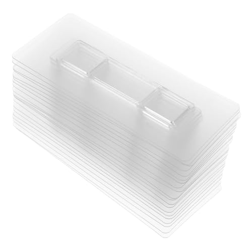 iplusmile 20 Stück Selbstklebende Wandhaken Transparent Haftkleber für Badezimmer Duschregal Küchenaufbewahrung ohne Bohren Robust und Einfach zu Montieren von iplusmile