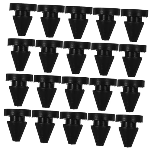 iplusmile 20 Stück Silikon Kollisions Stoßdämpfer Türpuffer für Schrank und Aufzugstüren Stoßabsorbierende Schützende Gummipuffer Einfache Montage Schwarzer Türschutz von iplusmile