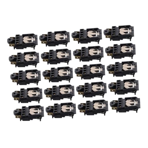 iplusmile 20 Stück Wasserkocher Temperaturkoppler Thermostat-Temperatur-Thermokontrollkoppler Sockel des Thermostats Steckdosenthermostat Temperaturbasis Thermostatschalter Abs Schwarz von iplusmile