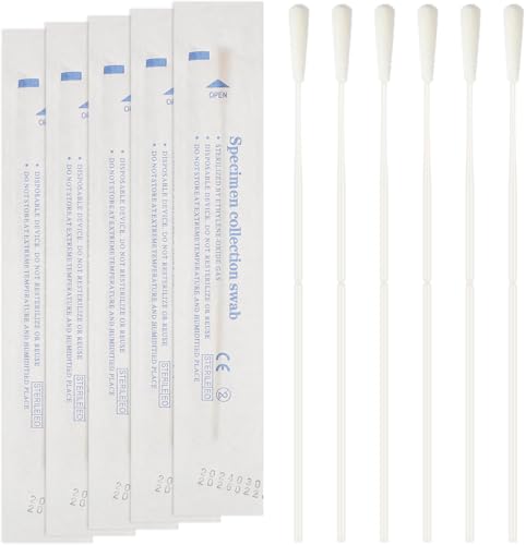 iplusmile 20 Stück sterile Nasopharyngeal-Tupfer mit Baumwollspitzen-Applikatoren, Nylon-Beflockungsspitze iplusmile 20 Stück sterile Nasopharyngeal-Tupfer mit Baumwollspitzen-Applikatoren, Nylon-Beflockungsspitze von iplusmile