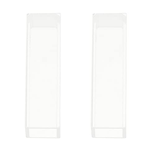 iplusmile 2Pcs Labor Küvetten Genaue Lesen Küvette Glas Küvette 5Mm Länge Glas Küvette für Experiment Zubehör von iplusmile