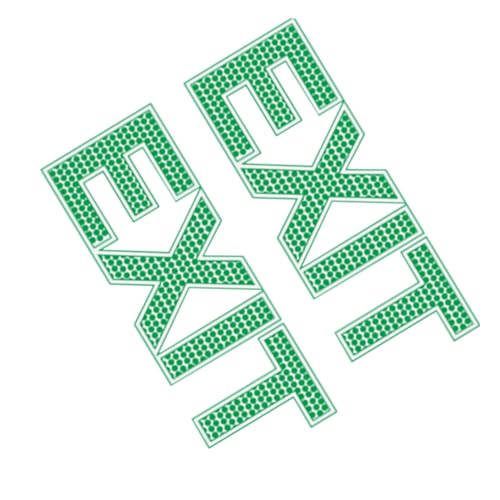 iplusmile 2stücke Leuchtende Exit Wandaufkleber Notausgangsschild Für Büros Schulen Und Geschäfte Selbstklebend Dekorativ Und Praktisch von iplusmile