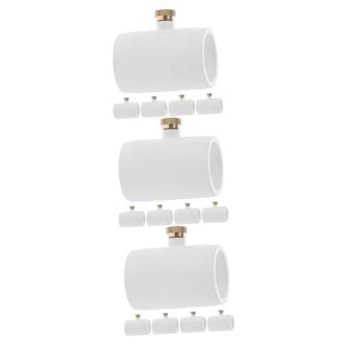iplusmile 3 Sätze Kühlsystemzubehör Im Freien Emitter Ersatz-nebeldüse Düsennebel Herr Sprühwischer 1/2 Zoll PVC-Mister-Kupplung Garten-ersatzdüse Weiß 5 Stücke * 3 von iplusmile