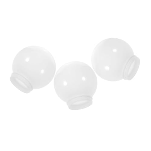 iplusmile 3 Stück Lampenschirme Kugelform Øcm Outdoor Globe Lamp Shade Ersatz Witterungsbeständig Passend für Wand und Gartenleuchten von iplusmile