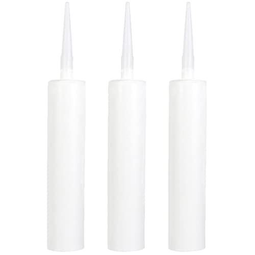 iplusmile 3 Stück Leere Dichtungsschläuche Wiederverwendbare Nachfüllbare Kartuschen Für Fugenrisse Fliesen Reparaturen Heimwerkerarbeiten Und Fenster Für Den Innen- Und Außenbereich von iplusmile