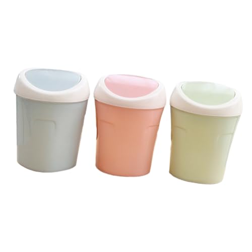 iplusmile 3 Stück Mini Mülleimer mit Schwingdeckel Kompakte Abfallbehälter für Schreibtisch Badezimmer und Büro Praktische und Stilvolle Abfallkörbe aus Langlebigem Material Blau Grün iplusmile 3 Stück Mini Mülleimer mit Schwingdeckel Kompakte Abfallbehälter für Schreibtisch Badezimmer und Büro Praktische und Stilvolle Abfallkörbe aus Langlebigem Material Blau Grün von iplusmile