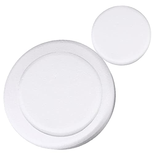 iplusmile 3 Stück Schaumstoff Kuchenmodelle Leichte Hochzeitstorten Dummies mit Glatter Oberfläche Wiederverwendbar für Tortendekoration Basteln und Übung von iplusmile