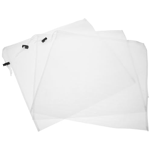 iplusmile 3 Stücke Weiß DIY Teebeutel Nylon Mehrweg Filter Taschen Große Mehrweg Tee Taschen Leere Kordelzug Tee Taschen von iplusmile