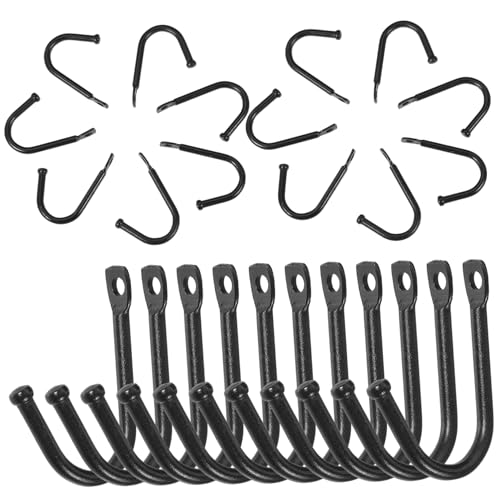 iplusmile 30 Stück Teiliges Kleine Wandhaken aus Robustem Metall Rustikale Einzelhaken mit Glatten Kanten für Garderobe Schlüssel Handtücher Platzsparend Rostfrei Vielseitig für von iplusmile