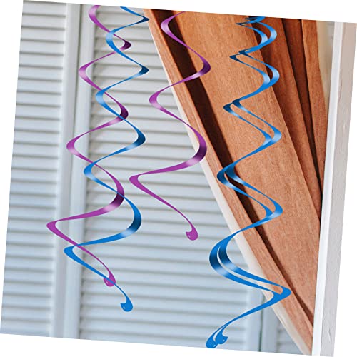iplusmile 30 Stück Teiliges Spiral Hängedekor aus Transparentem Farbenfrohe Glänzende Party Deko für Hochzeit Geburtstag Disco Einfach Aufzuhängen an Decke Wand Fenster Langlebig und von iplusmile