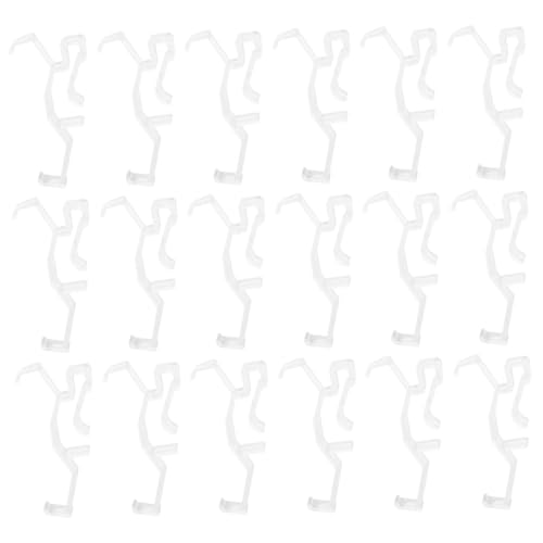 iplusmile 30 Stück Teiliges Transparente Valance Clips aus Robustem PC Versteckte Halterungen für Horizontale Jalousien Installieren Vielseitig Kompatibel mit Gardinen und Fensterrollos für von iplusmile