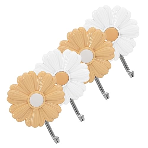 iplusmile 4 Stück Dekorativer Wandhaken Daisy Form Selbstklebende Wandhaken für Schmuck Kabel und Schlüssel Einfache Installation ohne Bohren Farblich Zufällig Zufällige iplusmile 4 Stück Dekorativer Wandhaken Daisy Form Selbstklebende Wandhaken für Schmuck Kabel und Schlüssel Einfache Installation ohne Bohren Farblich Zufällig Zufällige von iplusmile