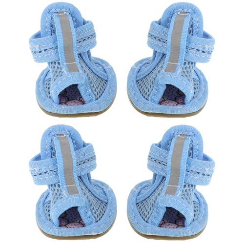 iplusmile 4 Stück Hundeschuhe für Haustiere pfotenschutz Schuhe Stiefel Turnschuhe Sandalen Haustierschuhe Hundesandale der Hund wasserfeste Schuhe Hundepfote großer Hund von iplusmile