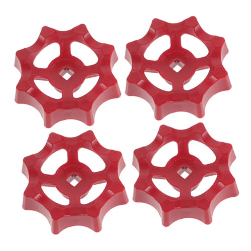 iplusmile 4 Stück Teiliges Abs Ventilgriff mit Blumenform Robust und Witterungsbeständig für Außenzapfventile Garten Einfach zu Montieren Einsetzbar für Absperrhähne und Schlauchanschlüsse von iplusmile