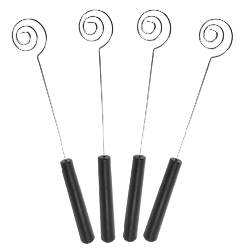 iplusmile 4 Stück Teiliges Edelstahl Schokoladen Tauchgabeln Spiralförmig Ergonomisch Deko und Fonduewerkzeug für Backen und Pralinenherstellung von iplusmile
