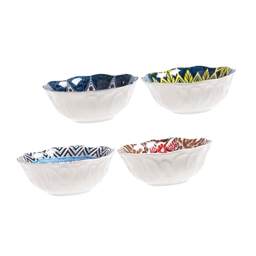iplusmile 4 Stück Teiliges Kleine Keramik Dipschalen für Sojasauce und Gewürze Hitzebeständig Vielseitig Einsetzbar für Beilagen Desserts Appetizer für Zuhause und Feiern von iplusmile