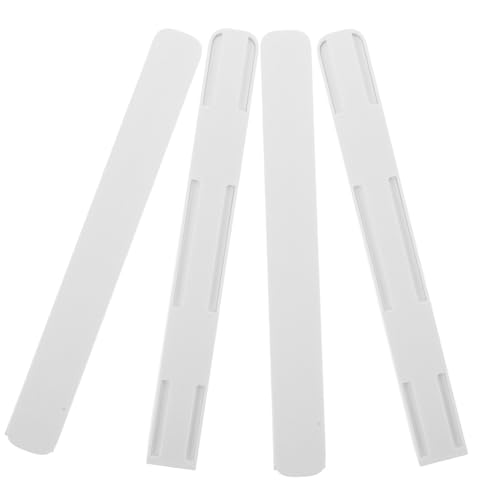 iplusmile 4 Stück Teiliges Schubladenschienen Weiß Selbstklebend Langlebige Aufbewahrungsschienen für Schränke Küchen und Schlafzimmer Organizer Praktische DIY Track Guides von iplusmile