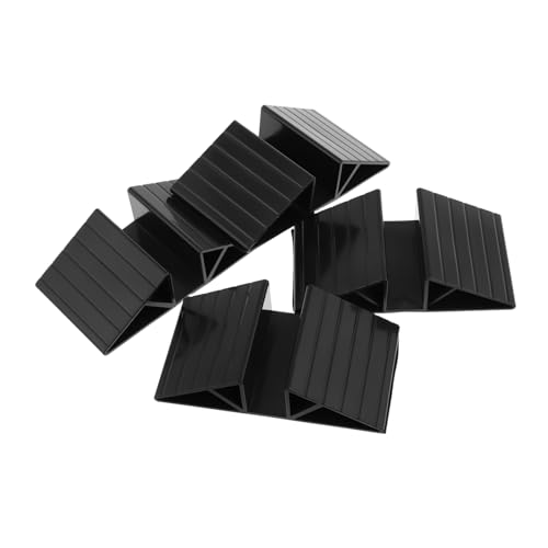 iplusmile 4 Stück Verstärkung Der Leitplanken Isolationszaun Freistehend Pet Gate Stützfüße Dreieckige Basis Haustier Unterstützung Stützfüße Für Das Tor Stabilisator Isolierung Black Abs von iplusmile