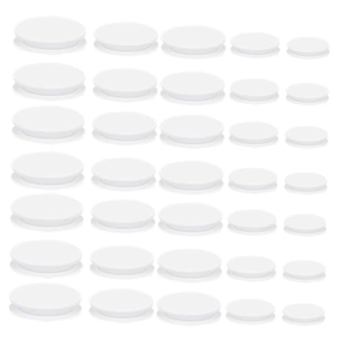 iplusmile 40 Stück Piggy Bank Stopper aus Hochelastischem Gummi Runde Weiße Ersatzstopfen für Sparbüchsen Staub Feuchtigkeitsdichte Geldbox-verschlüsse Einfach zu Verwenden und Präzise von iplusmile