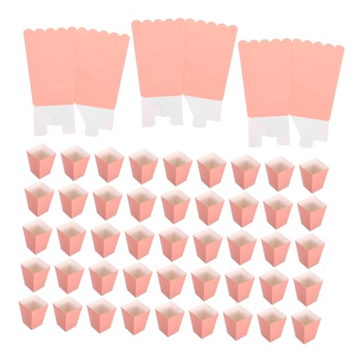 iplusmile 48 Stück Teiliges Popcorn Snack Behälter aus Faltbare Leichte Snackboxen mit Offenem Deckel für Kindergeburtstage Filmabende Shower und Partys Vielseitig für Popcorn Süßigkeiten von iplusmile