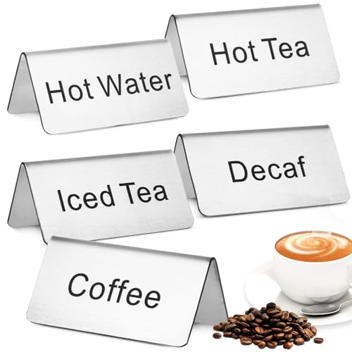 iplusmile 5 Stück Stilvolles Tischschilder aus für Kaffee und Teebereiche Robuste und Getränkeschilder für Restaurants Cafés und Buffets iplusmile 5 Stück Stilvolles Tischschilder aus für Kaffee und Teebereiche Robuste und Getränkeschilder für Restaurants Cafés und Buffets von iplusmile