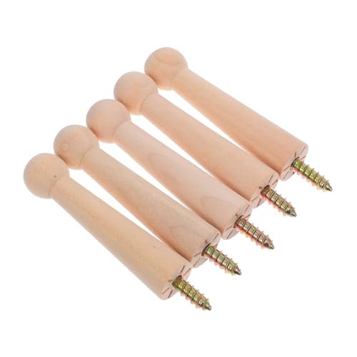 iplusmile 5 Stück Teiliges Holz Wandhaken Schraubmontage Wackelndes Design Robuste Garderobenhaken für Kleidung Handtücher Hüte Badezimmer Wohnzimmer Flur Schlafzimmer iplusmile 5 Stück Teiliges Holz Wandhaken Schraubmontage Wackelndes Design Robuste Garderobenhaken für Kleidung Handtücher Hüte Badezimmer Wohnzimmer Flur Schlafzimmer von iplusmile
