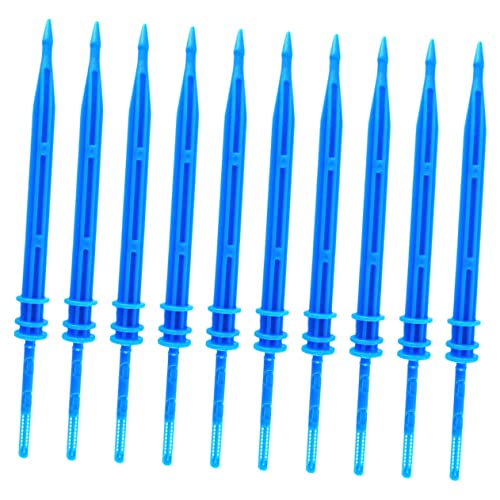 iplusmile 50 Stück automatischer Tropfstab Pflanzenbewässerungssysteme pflanzenbewässererung Tropfpfahl Strahler Blau zimmerpflanzen automatische Tropfbewässerung Mehrkopf-Tropfspieß Blue von iplusmile