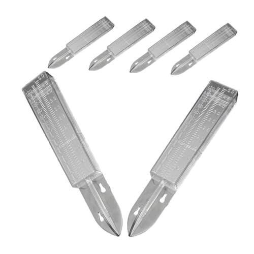 iplusmile 6 Stück Regenmesser Gartendeko Windmesser Regenmesser Für Den Außenbereich Messgerät Für Den Hof Regen Und Schneemesser Hofdeko Regenmesser Wasserzähler Gartenwerkzeug von iplusmile