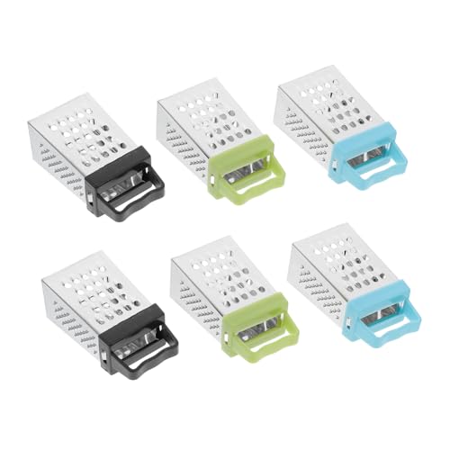 iplusmile 6 Stück Teiliges Mini Edelstahl Vierseitenreibe mit Rutschfestem Griff Gemüseschneider für Käse Obst Kleine Küchenwerkzeuge in Blau Hellgrün Schwarz iplusmile 6 Stück Teiliges Mini Edelstahl Vierseitenreibe mit Rutschfestem Griff Gemüseschneider für Käse Obst Kleine Küchenwerkzeuge in Blau Hellgrün Schwarz von iplusmile