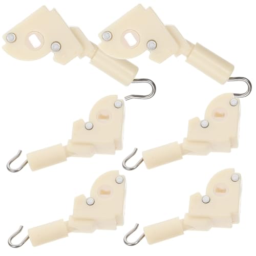 iplusmile 6 Stück Teiliges Wand Tilt Mechanismus Ersatzteile für Horizontale Jalousien Robuste Halterungen Einfache Installation Kompatibel mit Blind Tilt Control Beige Langlebig und von iplusmile
