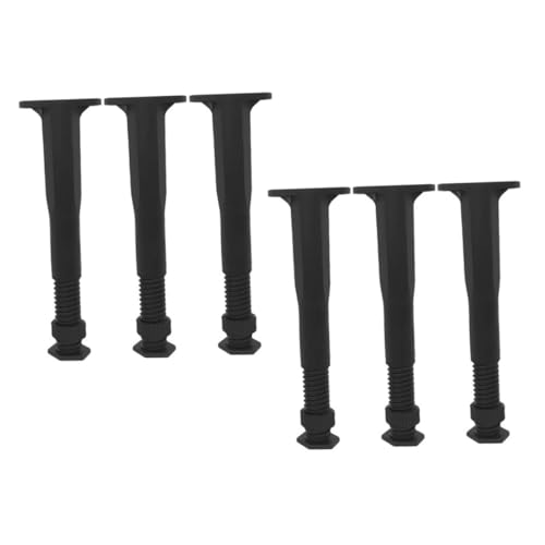 iplusmile 6pcs Einstellbare Höhe Im Mittelstützen Bein Für Bettenbettmitte Bein Möbelstütze Füße Möbel Bein Austausch von iplusmile