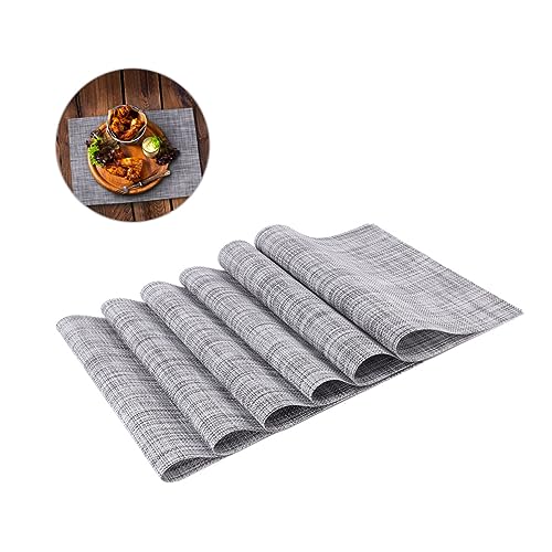 iplusmile 6stücke PVC-tischsets rutschfeste Geschirrmatten Wärmeisolierend Für Schüsseln Tischunterlage Für Zuhause Hotel Restaurant Rechteckig iplusmile 6stücke PVC-tischsets rutschfeste Geschirrmatten Wärmeisolierend Für Schüsseln Tischunterlage Für Zuhause Hotel Restaurant Rechteckig von iplusmile