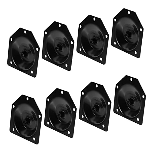 iplusmile 8 Stück Sofatischbeindichtung Möbel Pads Schieberegler Beine Teller Sofafuß Montageplatte Sofafußbefestigungsplatte abgewinkelte Montageplatten Befestigungsplatten Eisen Black von iplusmile