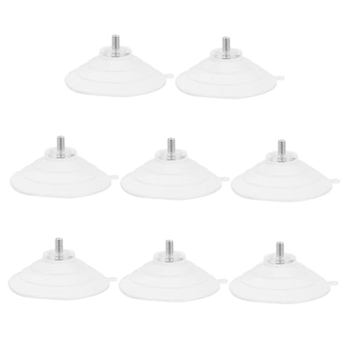 iplusmile 8 Stück Teiliges Transparente PVC Saugnäpfe mit Schraubgewinde Starke Haltekraft Möbel Saugnäpfe als Abstandshalter für Glatte Oberflächen Geeignet für Fenster und Tische von iplusmile
