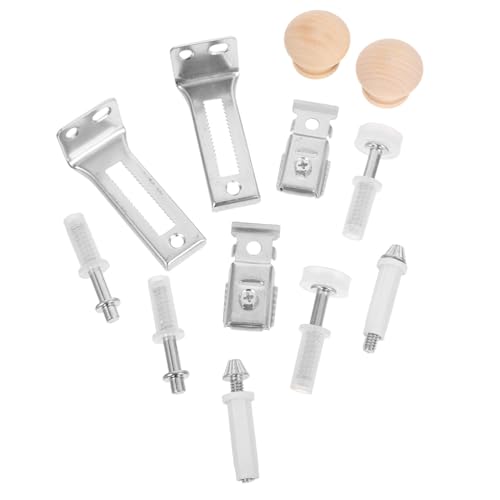iplusmile Bifold Tür Reparaturset Metall Scharnier mit Robusten Pivot Scharnieren und Führungsrad für Schrank Kleiderschranktüren Komplettes Zubehör zur Einfachen Montage von iplusmile
