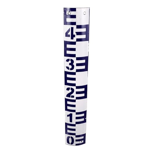 iplusmile Breiter Bachmesser Emaillierter Stabmesser Allwettermesser Wassertiefenmesser Durchflussmesser Wasserstandsmesswerkzeug Blau von iplusmile