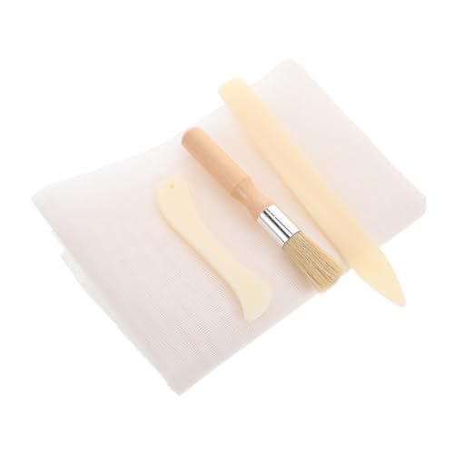 iplusmile Buchbindetuch für Buchreparatur mit Falzbein und Pinsel Langlebiges Buchbindematerial für Antike Buchrestaurierung Vielseitiges Kit für Präzise Buchbindung und Textschutz von iplusmile