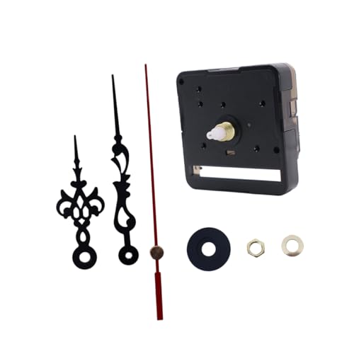 iplusmile DIY Uhrwerk Set mit Metallzeigern Geräuschloser Uhrmechanismus Einfache Montage Langlebig Präzise Zeitmessung Geeignet für Wanduhr Reparatur und Selbsteinbau Schwarz von iplusmile