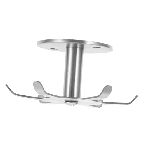 iplusmile Drehbarer Edelstahl Küchenutensilienhalter mit Rotation Wandmontage Küchenhaken für Töpfe Becher Handtücher Platzsparender Küchen und Badorganizer von iplusmile