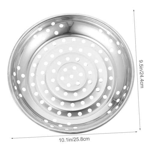 iplusmile Edelstahl Dämpfeinsatz mit Mehrlochdesign Schnelleres Erhitzen Gesundes Dampfgaren für Knödel Gemüse Meeresfrüchte Langlebiges Küchenzubehör für Vielseitige Dampfgarer Verwendung von iplusmile