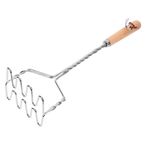iplusmile Edelstahl Kartoffelstampfer mit Holzgriff Manueller Küchenstampfer für Kartoffelpüree Obst und Gemüsebrei Spülmaschinengeeignet Vielseitiges Küchentool für Zuhause und Restaurant iplusmile Edelstahl Kartoffelstampfer mit Holzgriff Manueller Küchenstampfer für Kartoffelpüree Obst und Gemüsebrei Spülmaschinengeeignet Vielseitiges Küchentool für Zuhause und Restaurant von iplusmile