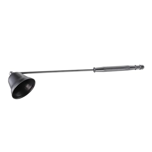 iplusmile Edelstahl Kerzenlöscher Matte Schwarz Sicherer Dochtlöscher mit Glockenform Leichtes und Stilvolles Kerzenwerkzeug für Zuhause Hochzeiten und Partys Praktisches Zubehör für von iplusmile