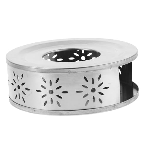 iplusmile Edelstahl Teewärmer Stövchen mit Teelichthalter Tragbarer Tee Kaffeewärmer für Milch und Getränke Sicherer Vielseitiger Warmhalter für Küche und Büro von iplusmile