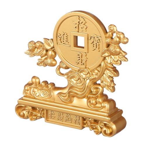 iplusmile Feng Shui Geldbaum Bonsai aus Robustem Kupfer Dekorativer Wohlstandsbaum mit Antiken Münzen Glücksbringer für Büro Zuhause und Geschäftseröffnung Vielseitiges für Reichtum von iplusmile