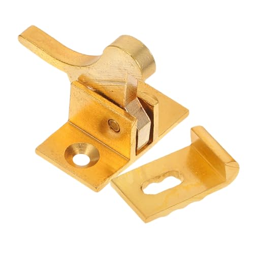 iplusmile Fenster Verriegelung Messing Retro Exposed Buckle Robustes Türschloss aus Solidem Messing Sicherer Fenster und Schrankriegel Antike Design Fensterklinke Aufschraubbarer von iplusmile