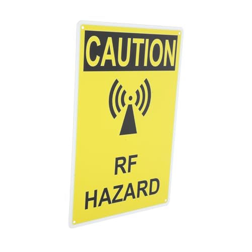 iplusmile Frequenz Warnschild für Wand und Türmontage Warnzeichen für Maschinen Fabriken und Werkstätten Robustes Leichtes Design für Sichtbarkeit und von iplusmile