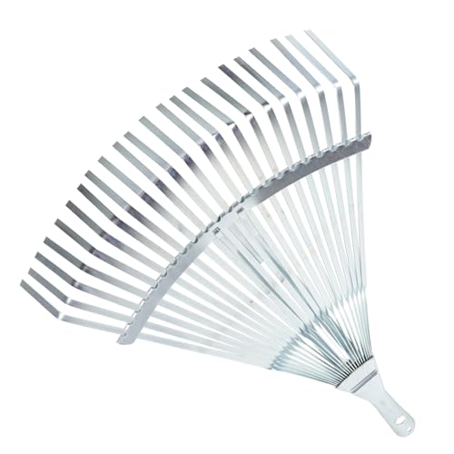 iplusmile Verstellbarer Gartenrechen Aus Metall Erweiterbarer Laubrechen Mit 22 Zähnen Langlebig Und Praktisch Für Gartenarbeit Rasenpflege Und Laubentfernung von iplusmile