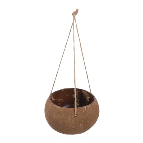 iplusmile Hängender Blumentopf Natürlicher Kokosnuss Mit Seil Dekorativer Pflanztopf Für Blumen Und Pflanzen Im Freien Für Garten Und Balkon Und iplusmile Hängender Blumentopf Natürlicher Kokosnuss Mit Seil Dekorativer Pflanztopf Für Blumen Und Pflanzen Im Freien Für Garten Und Balkon Und von iplusmile